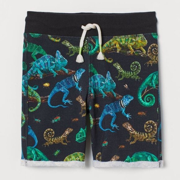 Nathalie Lété x H&M Shorts with Printed Design Black/chameleons - Picture 2 of 5